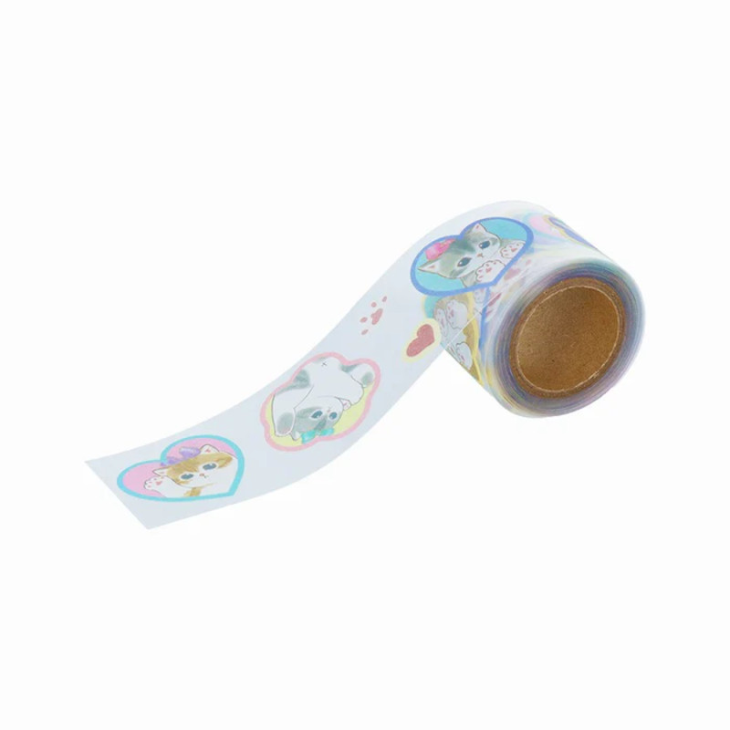 Sun-Star Stationery Character Masking Roll Stickers with Box [S8548730] - mofusand Nikukyuu